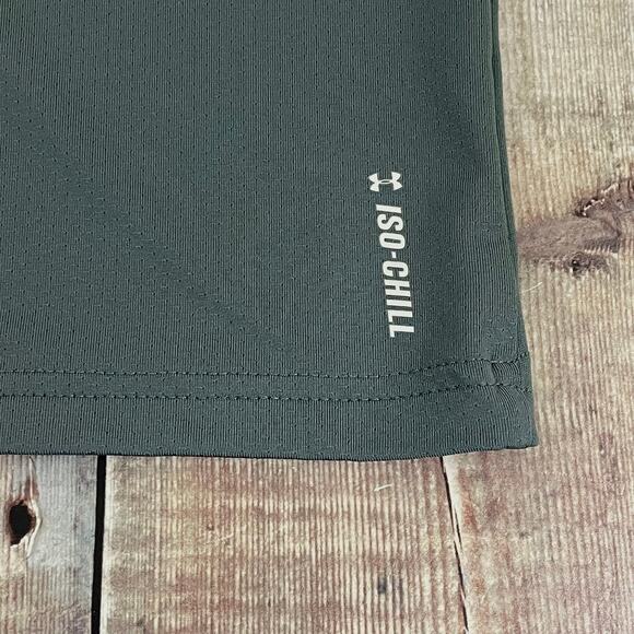 Under Armour Quarter 1/4 Zip Pullover Mens L Loose Fit Heat Gear Gray Pocket - Picture 8 of 12